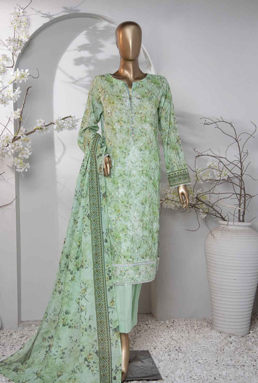 3 Piece Unstitched - Dhagakari Digital Printed lawn Suit -PDE-800