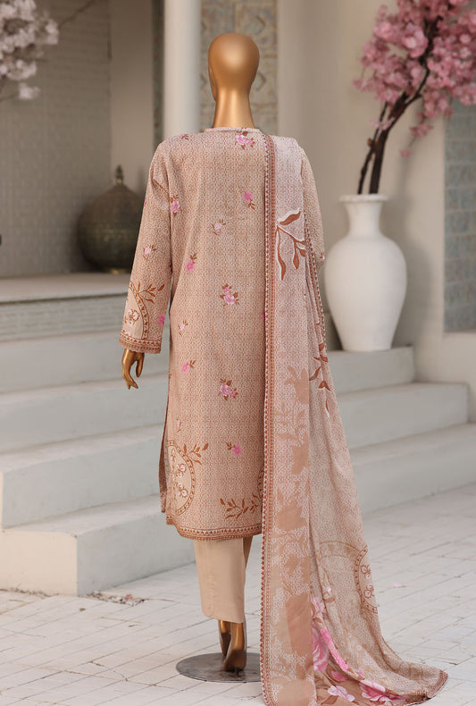 Premium Daily Wear by HZ Textiles Embroidered Lawn Suit Unstitched 3 Piece PDW - 1334 Vol 05