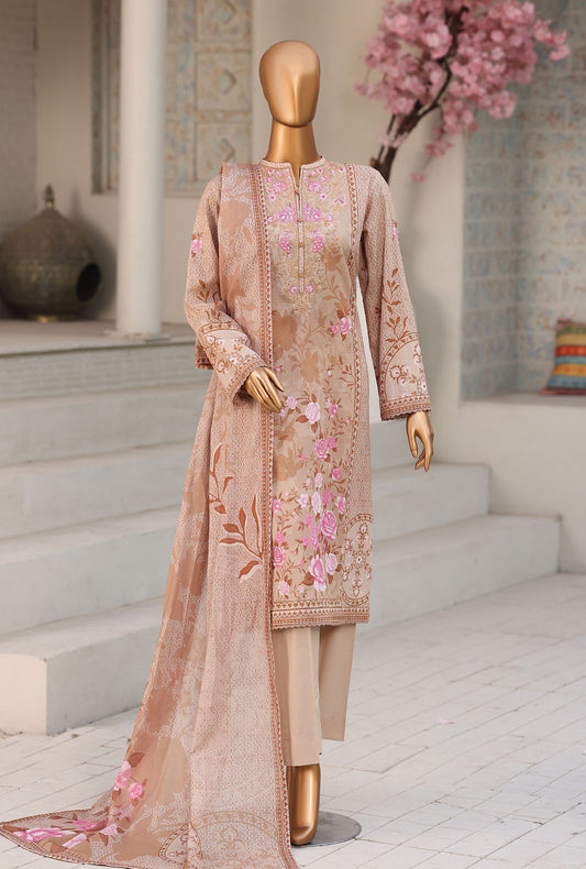 Premium Daily Wear by HZ Textiles Embroidered Lawn Suit Unstitched 3 Piece PDW - 1334 Vol 05