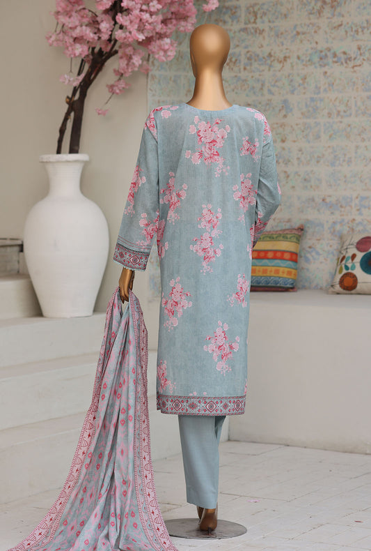 Premium Daily Wear by HZ Textiles Embroidered Lawn Suit Unstitched 3 Piece PDW - 1335 Vol 05