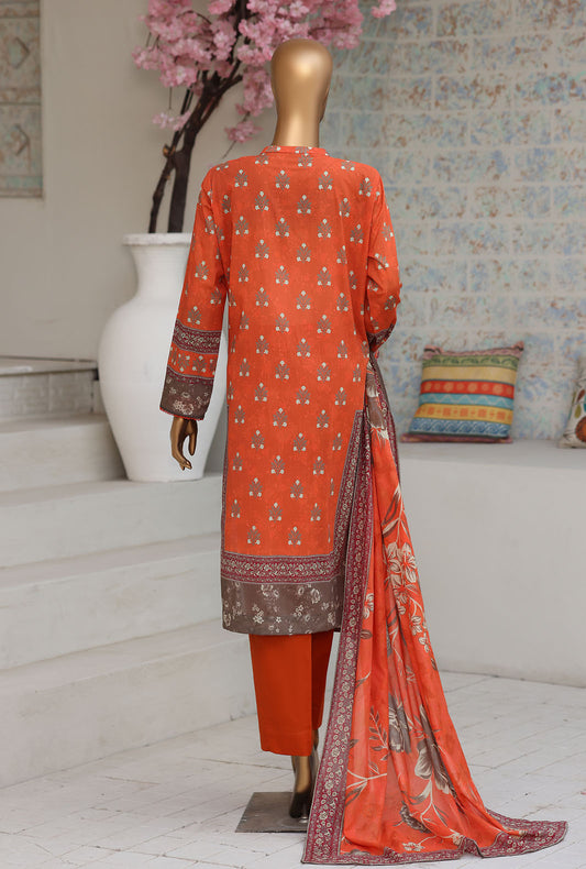 Premium Daily Wear by HZ Textiles Embroidered Lawn Suit Unstitched 3 Piece PDW - 1338 Vol 05