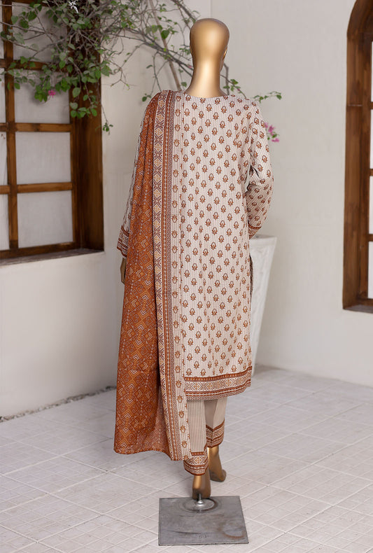 Premium Daily Wear by HZ Textiles Embroidered Lawn Suit Unstitched 3 Piece PDW - 3099