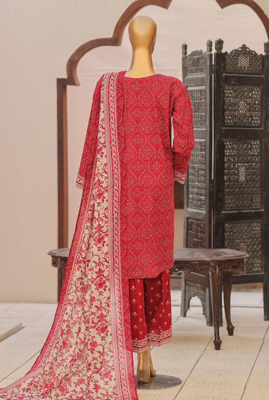Daily Wear by HZ Textiles Embroidered Lawn Suit Unstitched 3 Piece PDW-3134