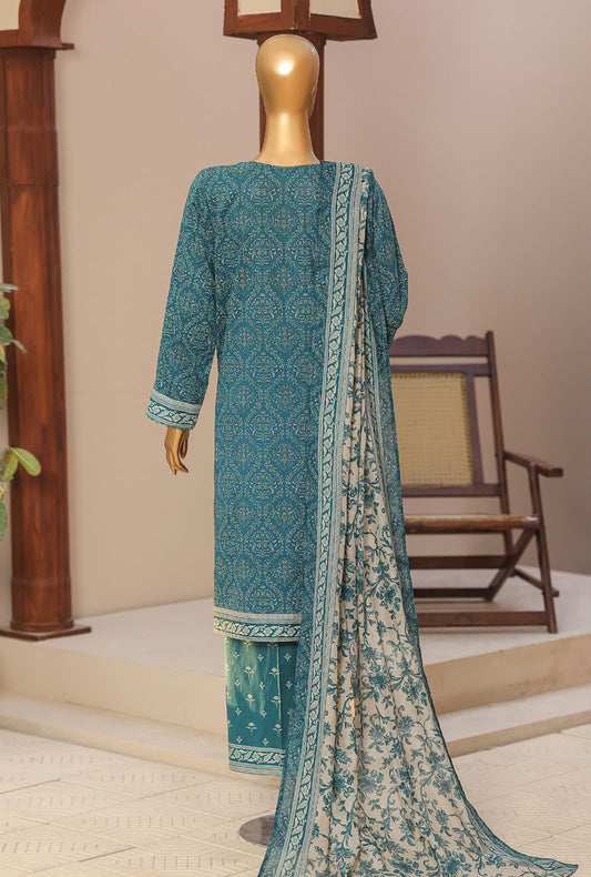 Daily Wear by HZ Textiles Embroidered Lawn Suit Unstitched 3 Piece PDW-3140