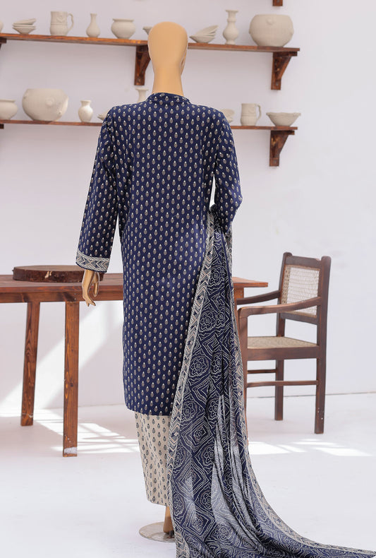 Premium Daily Wear by HZ Textiles Embroidered Lawn Suit Unstitched 3 Piece PDW - 3308 Vol 04
