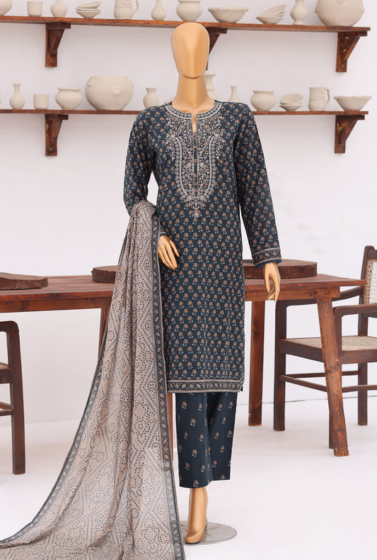 Premium Daily Wear by HZ Textiles Embroidered Lawn Suit Unstitched 3 Piece PDW - 3311 Vol 04
