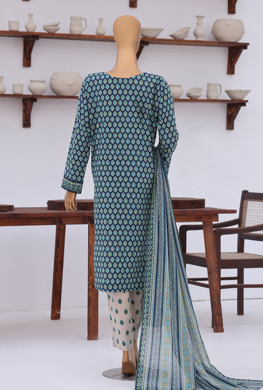 Premium Daily Wear by HZ Textiles Embroidered Lawn Suit Unstitched 3 Piece PDW - 3318 Vol 04