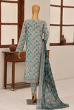 Identic by HZ Textiles Embroidered Lawn Unstitched 3 Piece Suit PDW-3329-B Vol 01