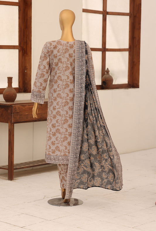 Identic by HZ Textiles Embroidered Lawn Unstitched 3 Piece Suit PDW-3329-C Vol 01
