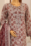 Identic by HZ Textiles Embroidered Lawn Unstitched 3 Piece Suit PDW-3329-D Vol 01