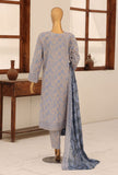 Identic by HZ Textiles Embroidered Lawn Unstitched 3 Piece Suit PDW-3329-F Vol 01