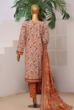 Premium Daily Wear by HZ Textiles Embroidered Lawn Suit Unstitched 3 Piece PDW - 3330 F Vol 06