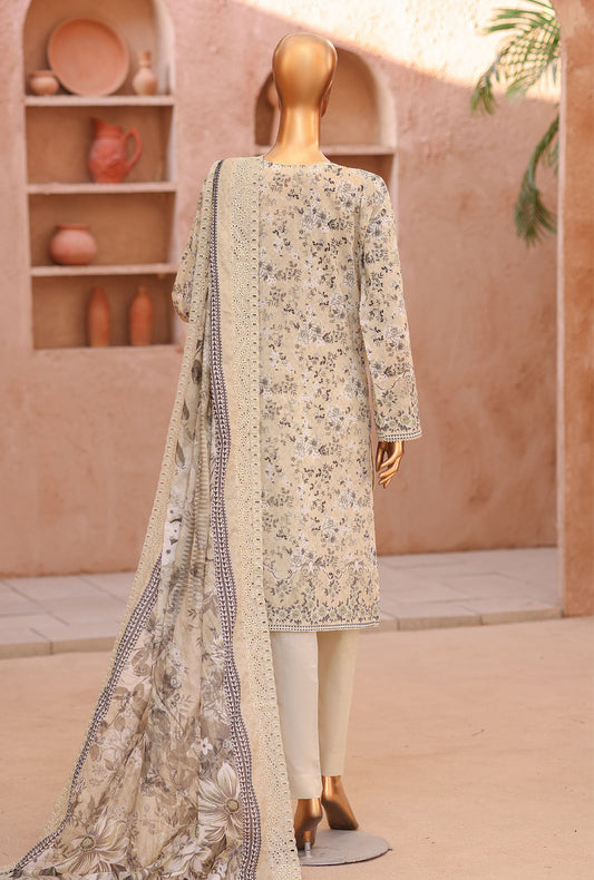 Premium by HZ Textiles Embroidered Lawn Suit Unstitched 3 Piece PEC-1059