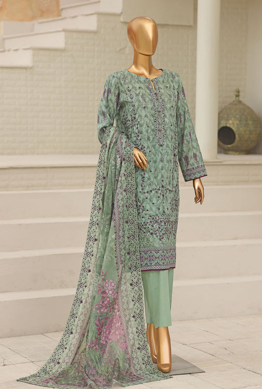 Premium by HZ Textiles Embroidered Lawn Suit Unstitched 3 Piece PEC-1061 Vol 02
