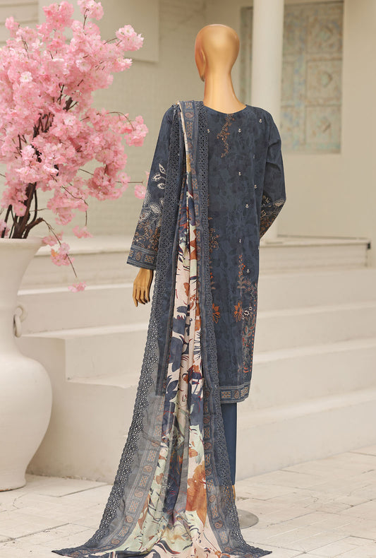 Premium by HZ Textiles Embroidered Lawn Suit Unstitched 3 Piece PEC-1064 Vol 02