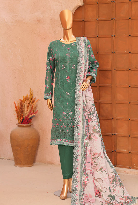 Premium by HZ Textiles Embroidered Lawn Suit Unstitched 3 Piece PEC-1065