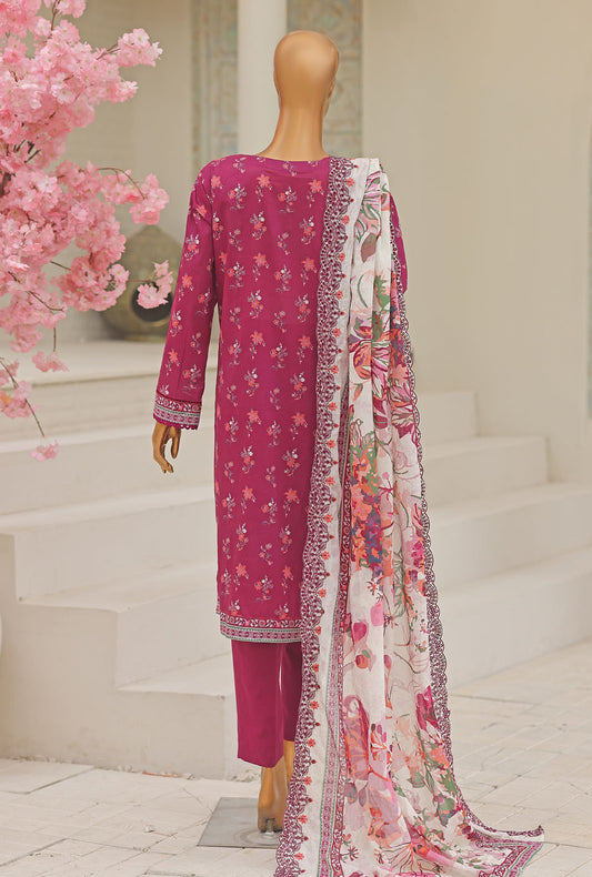Premium by HZ Textiles Embroidered Lawn Suit Unstitched 3 Piece PEC-1066 Vol 02