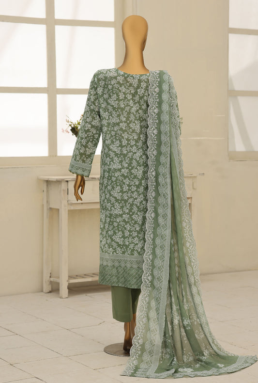 Premium by HZ Textiles Embroidered Lawn Suit Unstitched 3 Piece PEC-1234