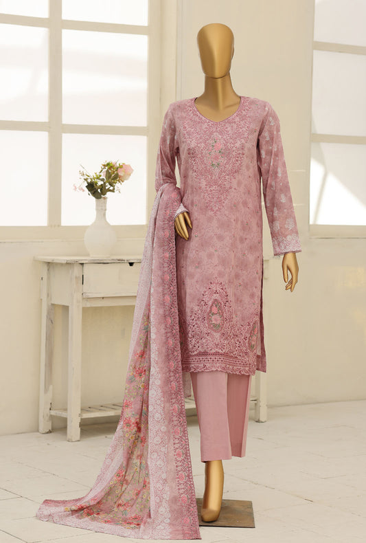Premium by HZ Textiles Embroidered Lawn Suit Unstitched 3 Piece PEC-1236