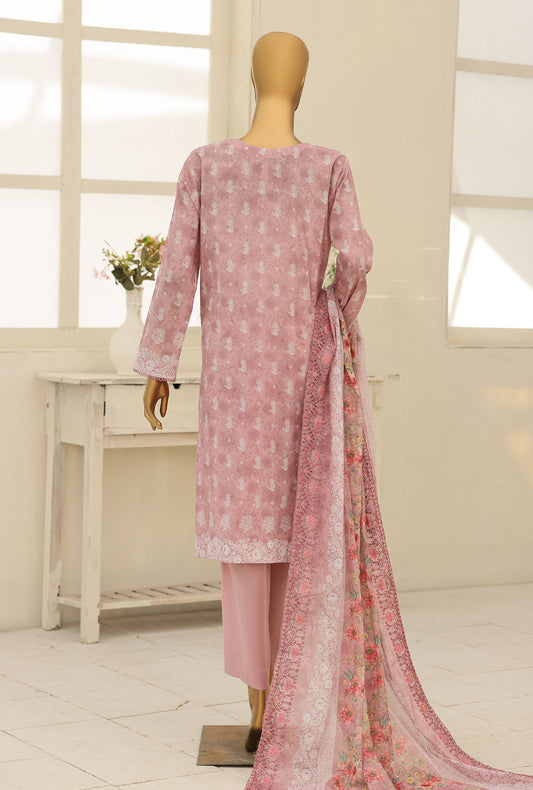 Premium by HZ Textiles Embroidered Lawn Suit Unstitched 3 Piece PEC-1236