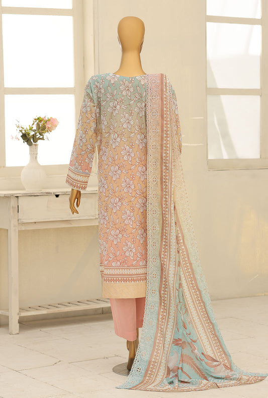Premium by HZ Textiles Embroidered Lawn Suit Unstitched 3 Piece PEC-1237