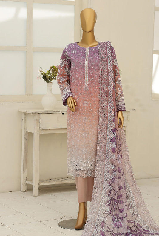Premium by HZ Textiles Embroidered Lawn Suit Unstitched 3 Piece PEC-1238