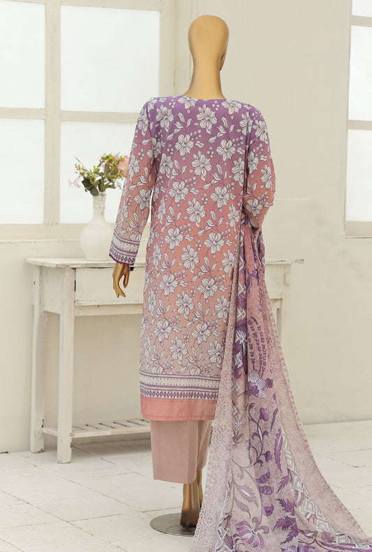Premium by HZ Textiles Embroidered Lawn Suit Unstitched 3 Piece PEC-1238