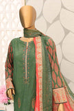 3 Piece Unstitched - Premium Embroidered Lawn Suit - PEC-138