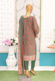 3 Piece Unstitched - Premium Embroidered Lawn Suit - PEC-138