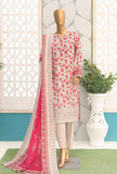 3 Piece Unstitched - Premium Embroidered Lawn Suit - PEC-140