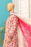 3 Piece Unstitched - Premium Embroidered Lawn Suit - PEC-140