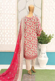 3 Piece Unstitched - Premium Embroidered Lawn Suit - PEC-140