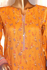 3 Piece Unstitched - Premium Lawn Embroidered Suit