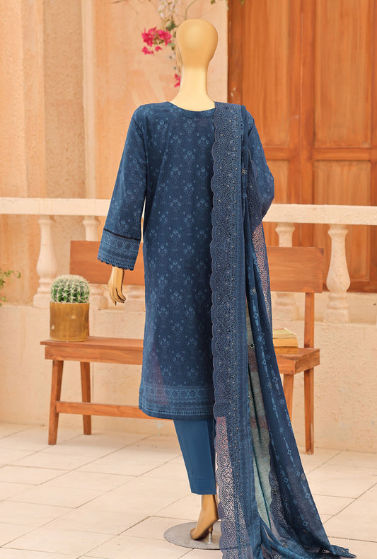 Premium Venice by HZ Textiles Printed Lawn Suit Unstitched 3 Piece PEC - 3109
