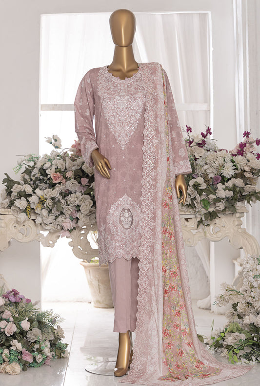 Premium by HZ Textiles Embroidered Lawn Suit Unstitched 3 Piece PEC-565 V-07 - Summer Collection