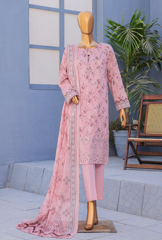 Premium by HZ Textiles Embroidered Lawn Suit Unstitched 3 Piece PEC-606