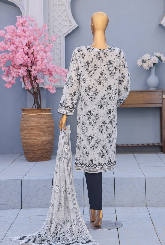 Premium by HZ Textiles Embroidered Lawn Suit Unstitched 3 Piece PEC-608