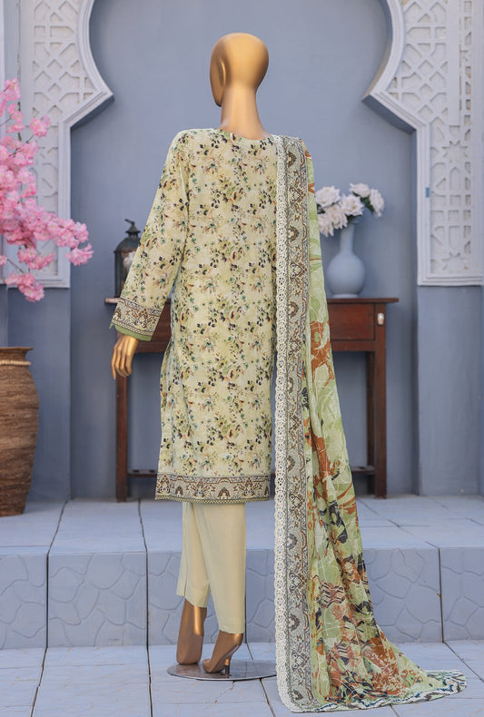 Premium by HZ Textiles Embroidered Lawn Suit Unstitched 3 Piece PEC-610