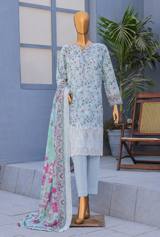 Premium by HZ Textiles Embroidered Lawn Suit Unstitched 3 Piece PEC-612