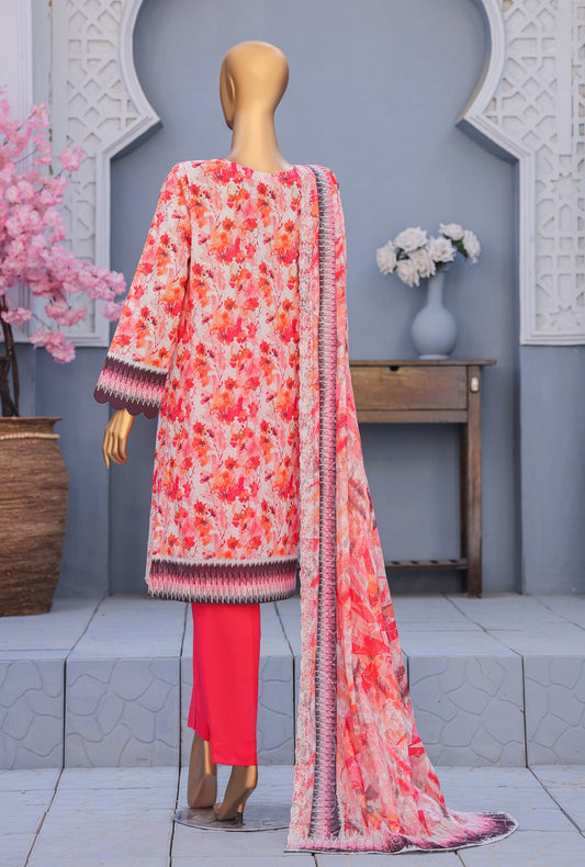 Premium by HZ Textiles Embroidered Lawn Suit Unstitched 3 Piece PEC-617