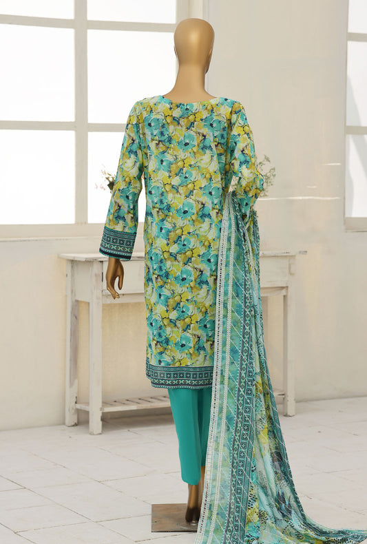 Premium by HZ Textiles Embroidered Lawn Suit Unstitched 3 Piece PEC-640