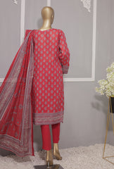 3 Piece Unstitched - Premium Lawn Embroidered Suit - PEC-715