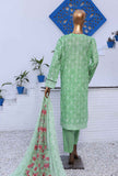 3 Piece Unstitched - Premium Embroidered Lawn Suit - PEC-915