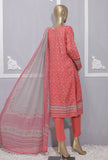 3 Piece Unstitched - Premium Embroidered Lawn Suit - PEC-916