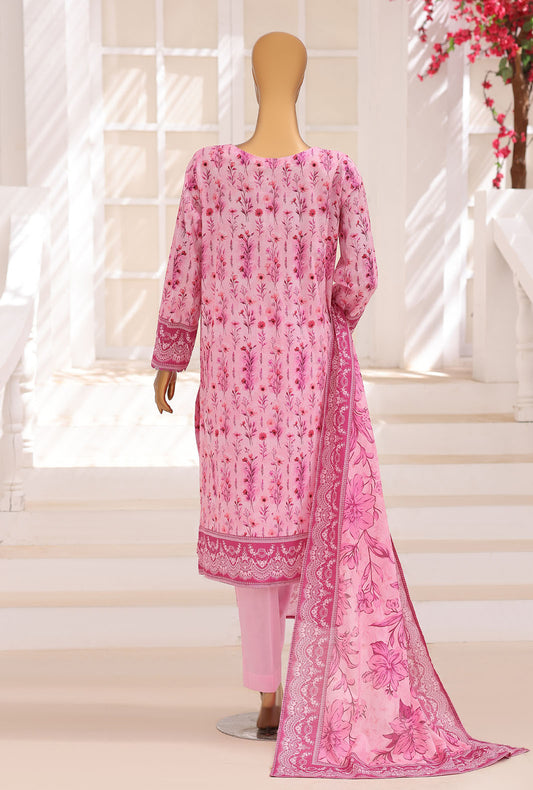 Platinum Floral by HZ Textiles Digital Printed Lawn Suit Unstitched 3 Piece PFC - 3225