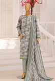 Platinum Floral by HZ Textiles Digital Printed Lawn Suit Unstitched 3 Piece PFC - 3227