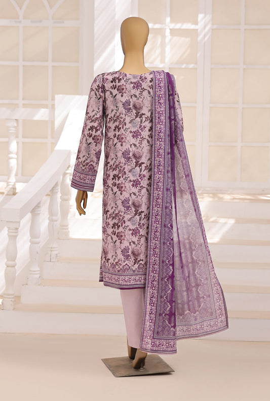 Platinum Floral by HZ Textiles Digital Printed Lawn Suit Unstitched 3 Piece PFC - 3228