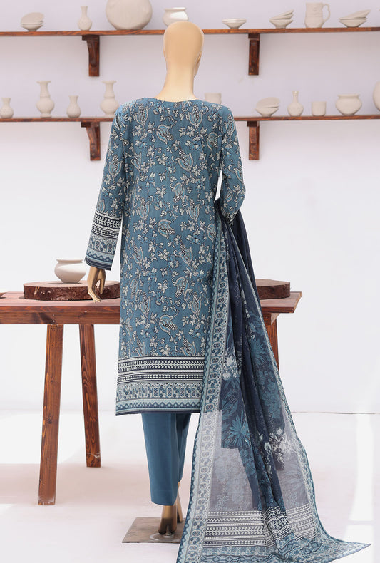 Platinum Jaipuri by HZ Textiles Digital Printed Lawn Suit Unstitched 3 Piece PJB - 3233