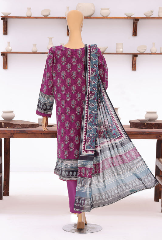 Platinum Jaipuri by HZ Textiles Digital Printed Lawn Suit Unstitched 3 Piece PJB - 3238