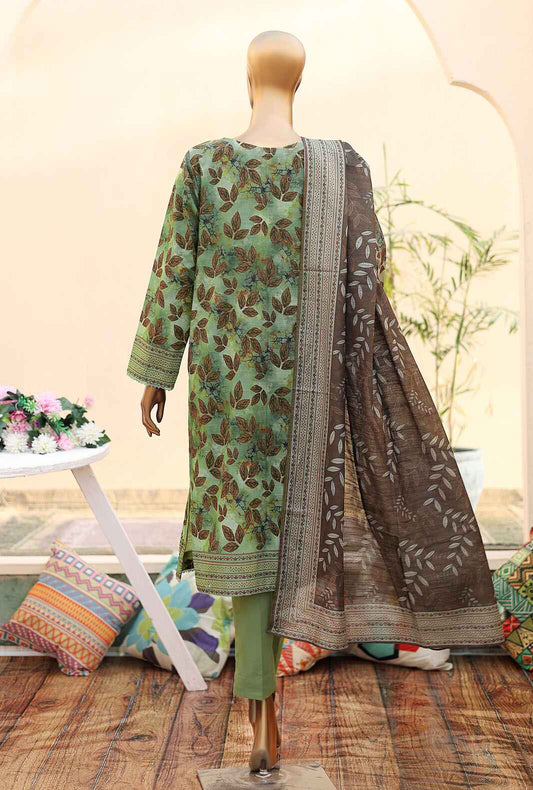 3 Piece Unstitched - Digital Printed Premium Khaddar Suit - PKP-44